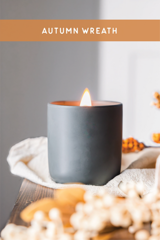 Autumn Wreath Candle